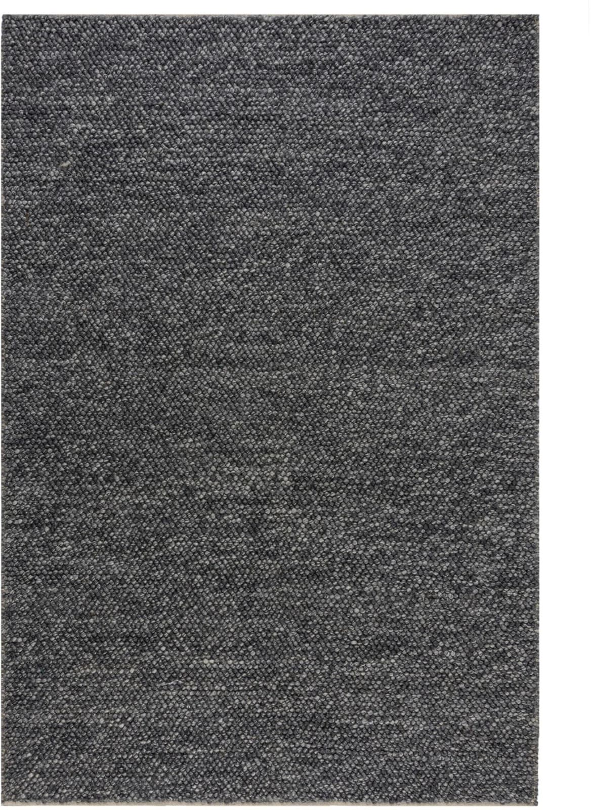 FLAIR RUGS Minerals Teppich Dunkelgrau Wollmischung