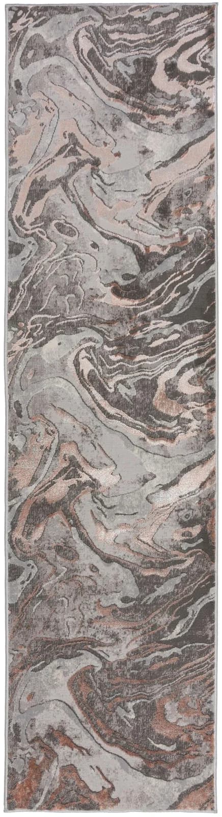 FLAIR RUGS Marbled Teppich Rosa Marmor-Design