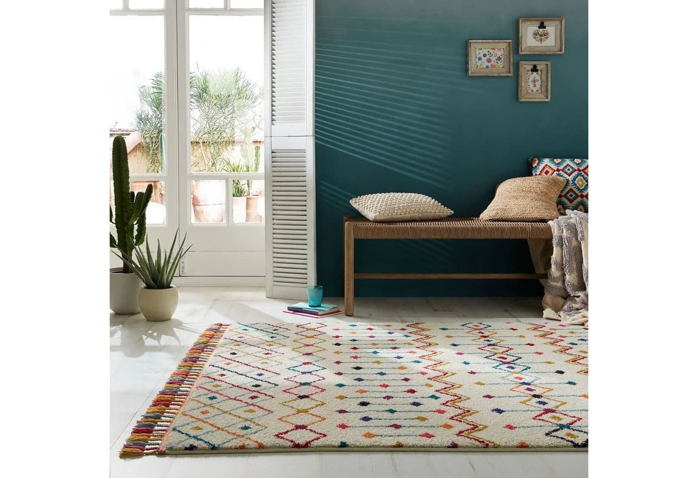 FLAIR RUGS Teppich Prairie Bunt Geometrisch Polypropylen - Bild 2