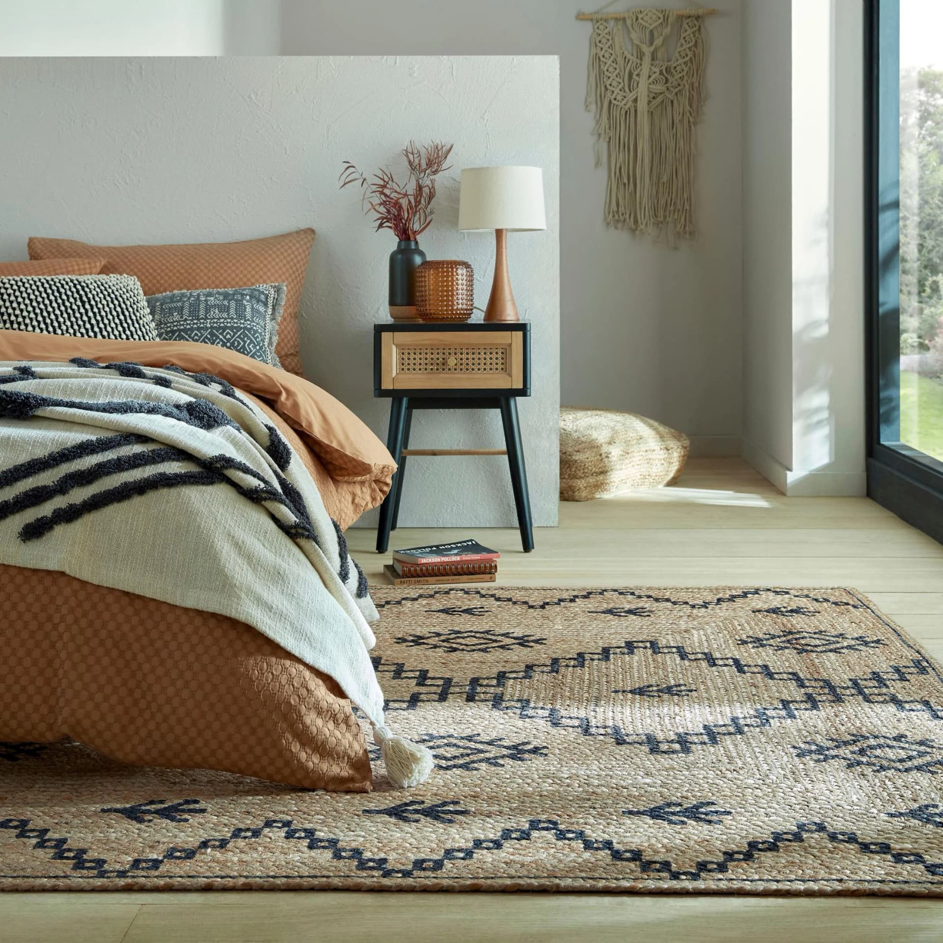 FLAIR RUGS Rowen Teppich Beige Handgewebt Jute