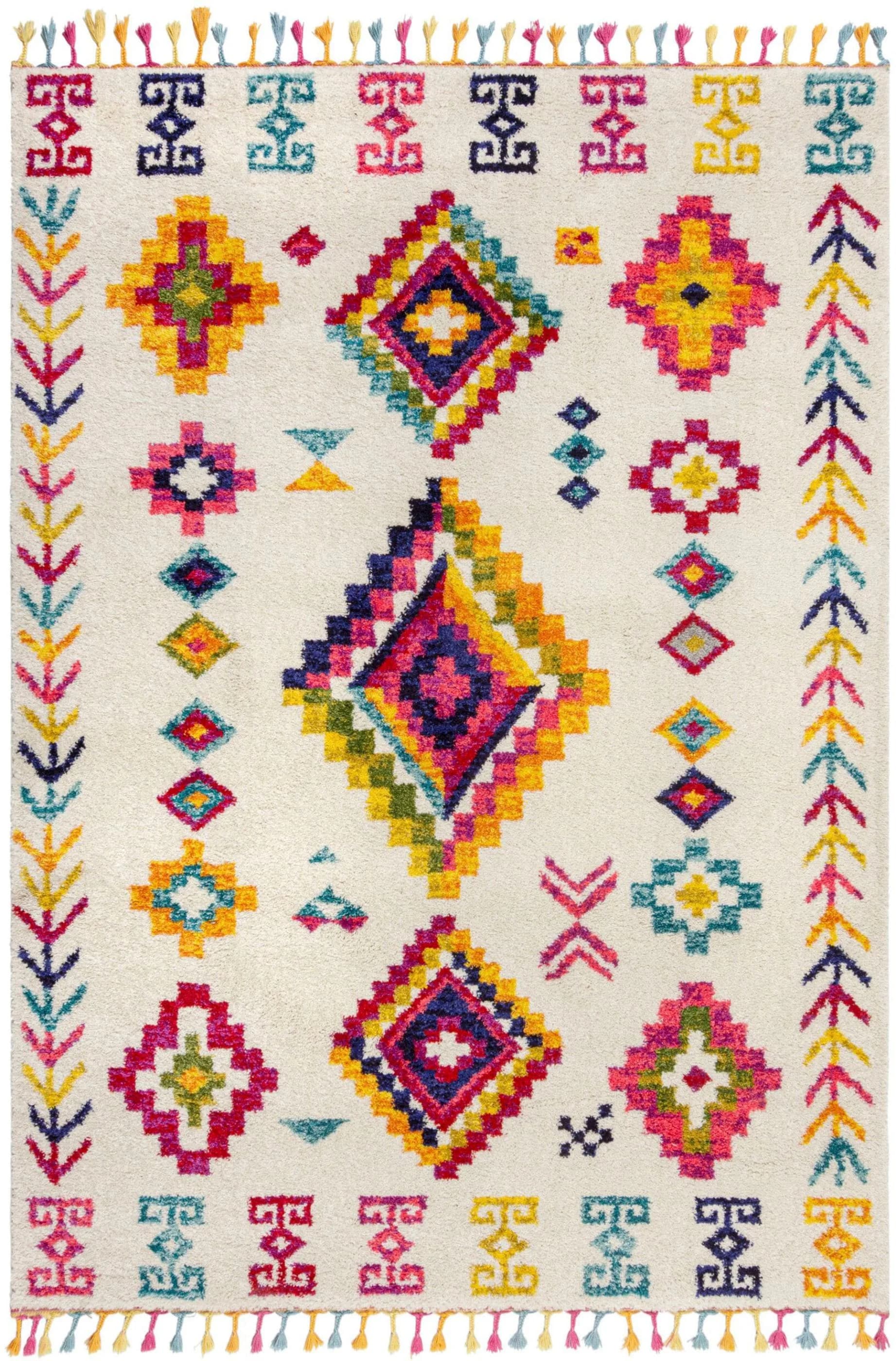 FLAIR RUGS Nahua Teppich Bunt Berber-Optik Polypropylen