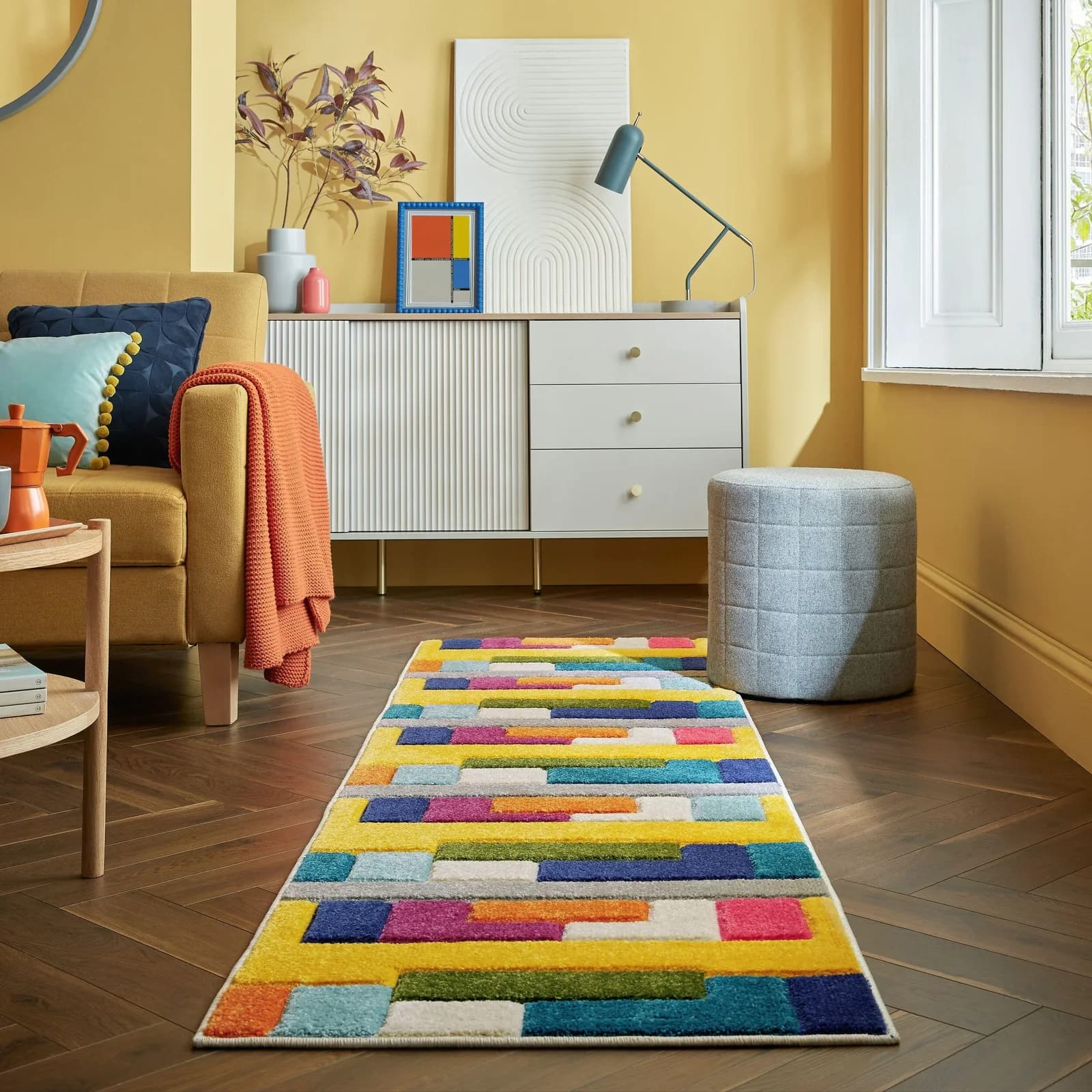 FLAIR RUGS Teppich Spectrum Bunt Geometrisch Polypropylen