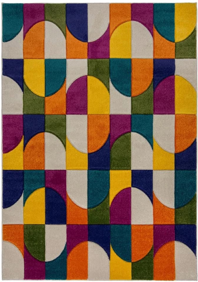FLAIR RUGS ChaCha Teppich Bunt Geometrisches Design