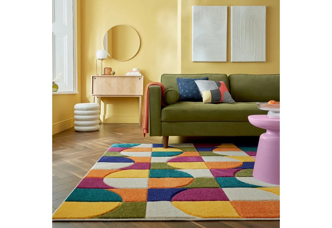 FLAIR RUGS ChaCha Teppich Bunt Geometrisches Design - Bild 2