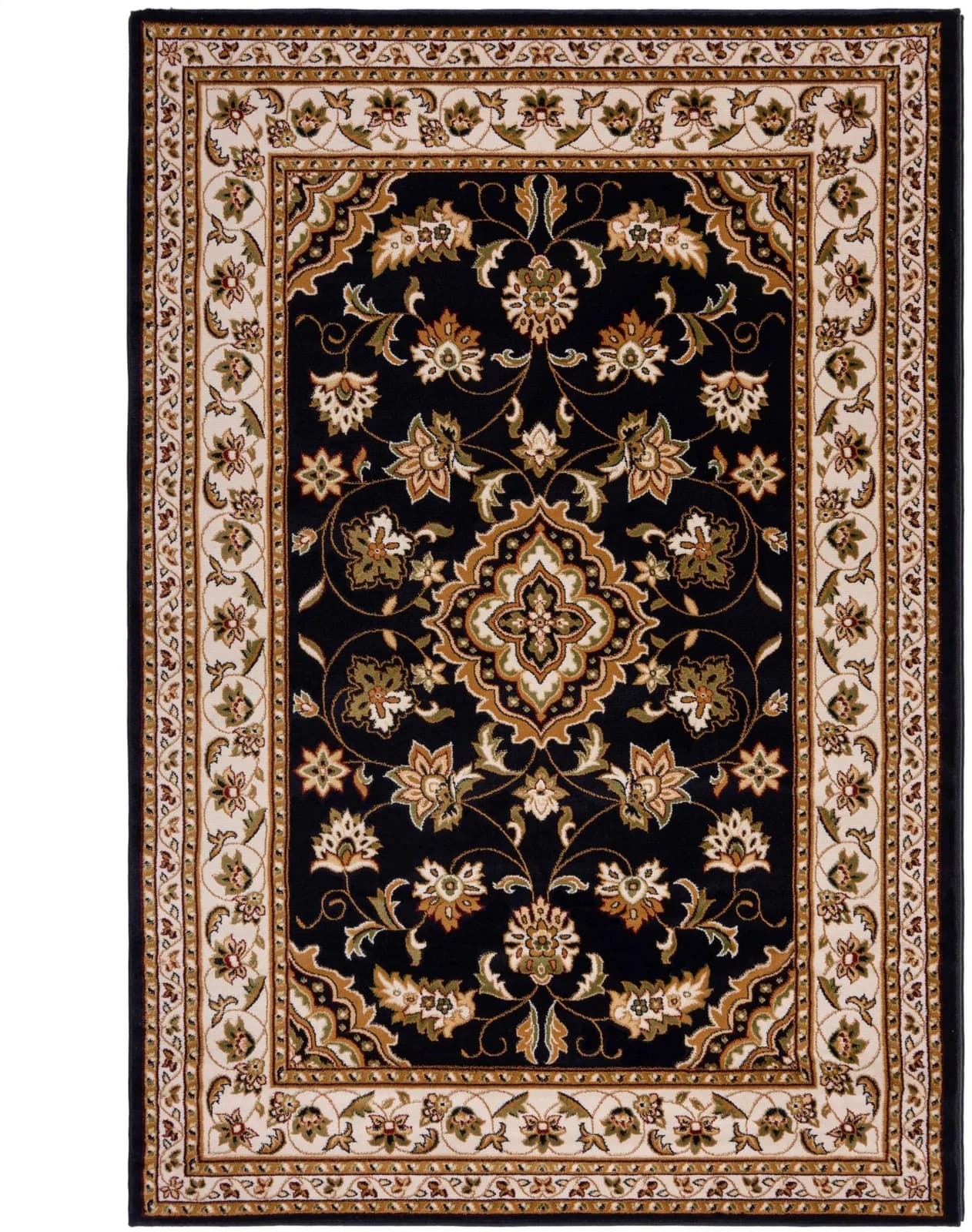 FLAIR RUGS Sherborne Teppich Blau Vintage Stil Kunstfaser