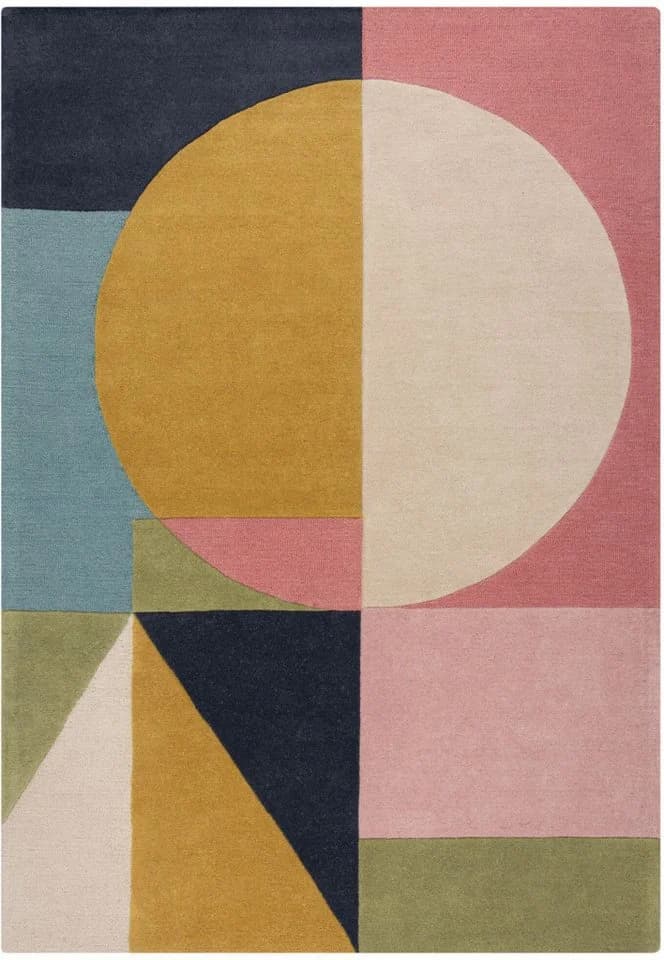 FLAIR RUGS Wollteppich Esre Bunt Geometrisches Design Handgetuftet - Bild 2