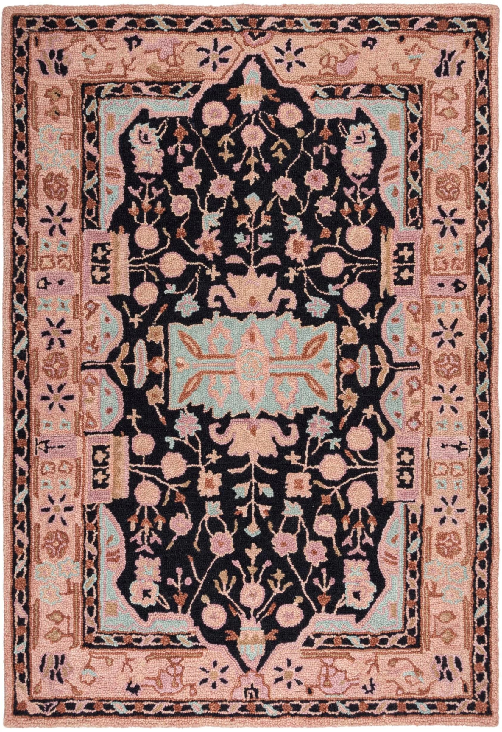 Wollteppich FLAIR RUGS Blossom 3D Effekt Rosa