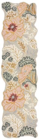 FLAIR RUGS Wollteppich Daphne Floral 100% Wolle Rosa Bild 1