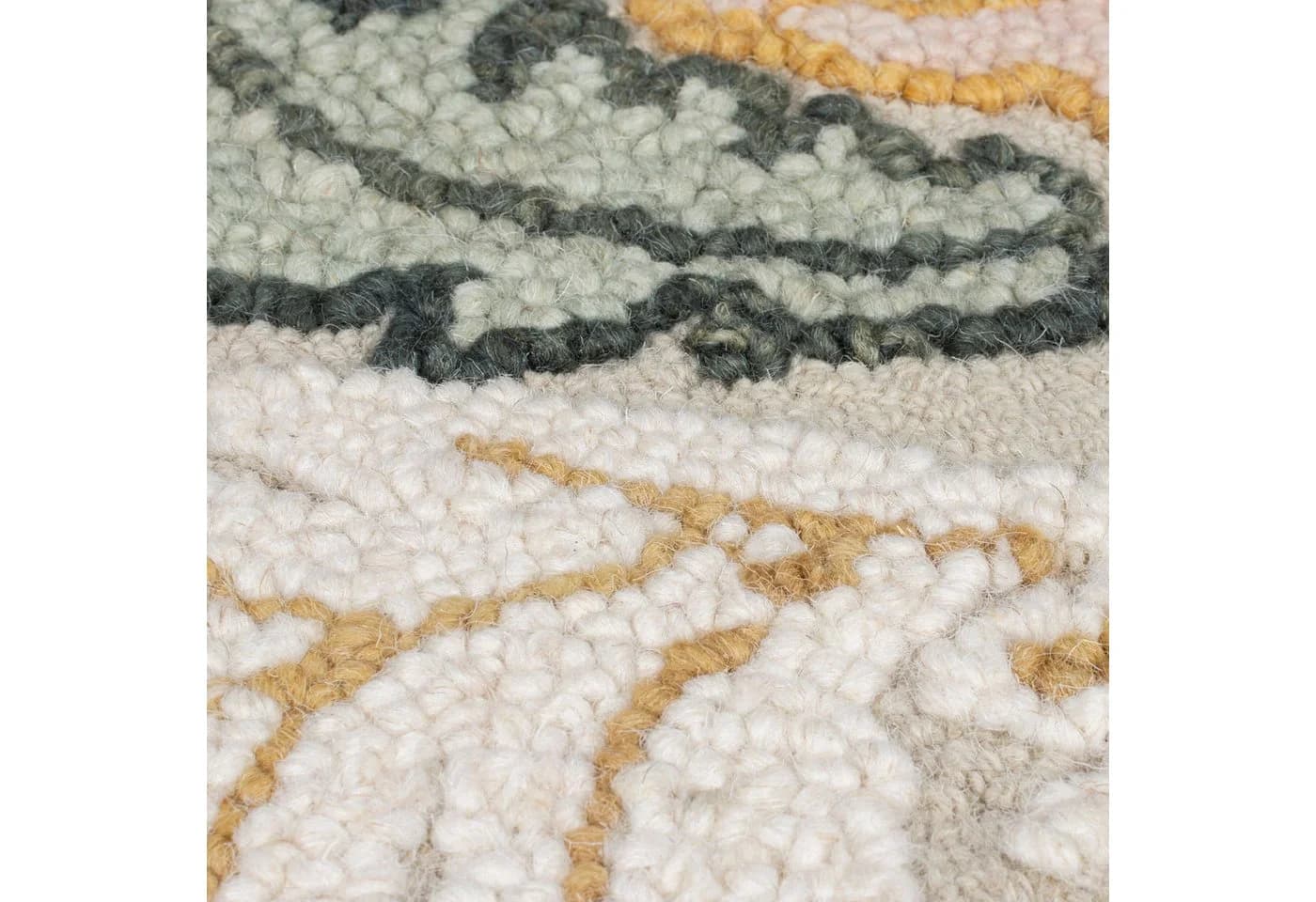 FLAIR RUGS Wollteppich Daphne Floral 100% Wolle Rosa - Bild 5