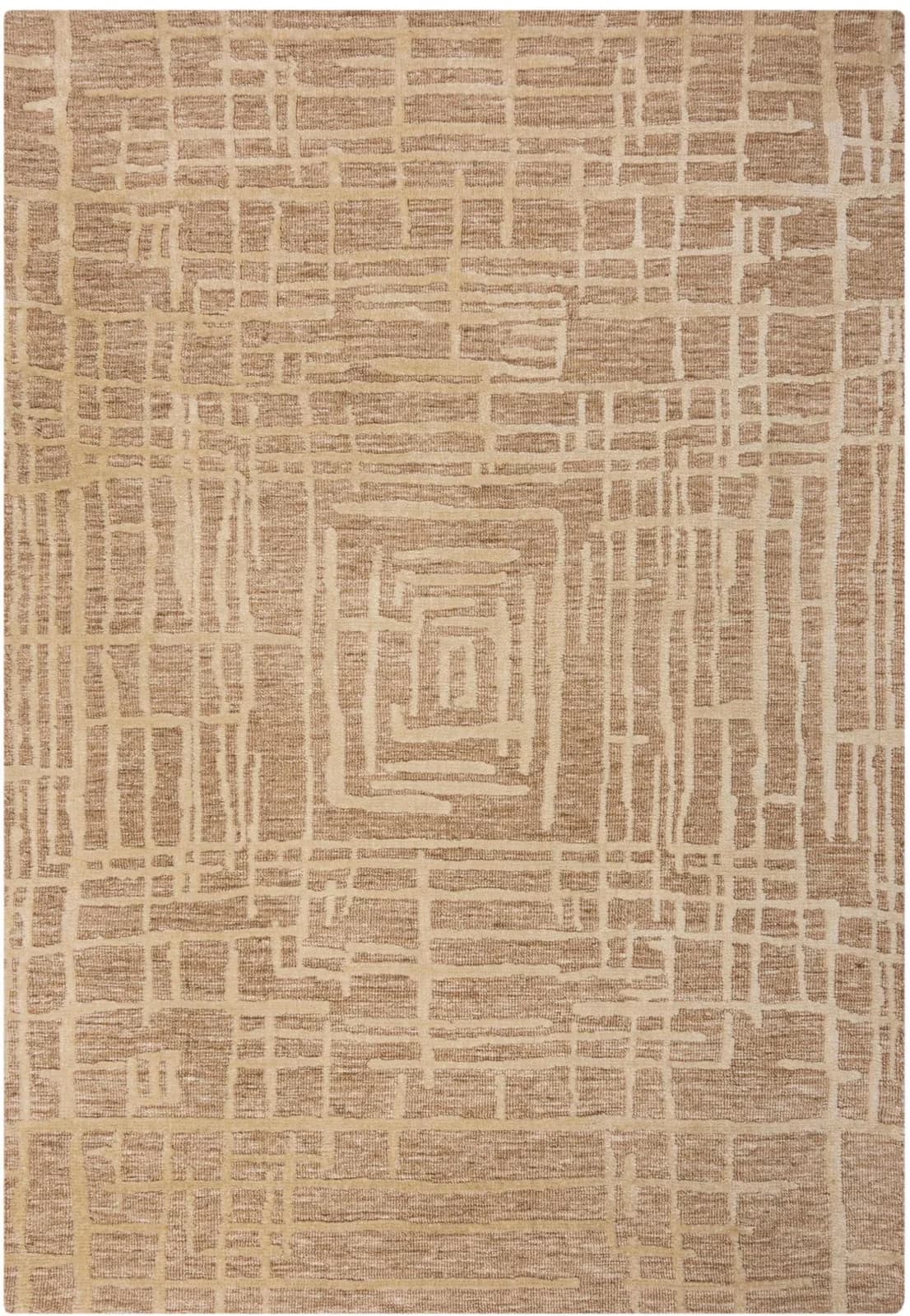FLAIR RUGS Elliot Teppich Beige Hoch-Tief-Effekt Polyester