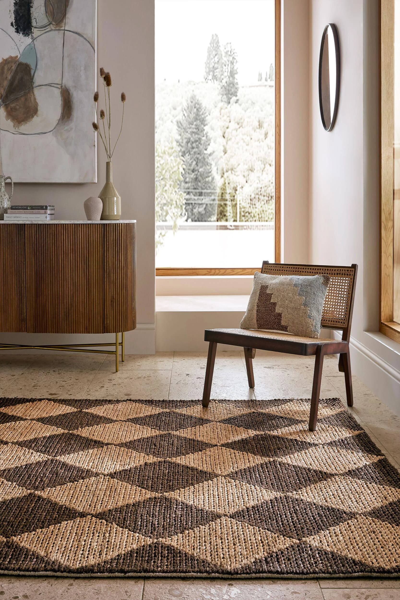 FLAIR RUGS Effie Diamond Teppich Braun 160x230 cm