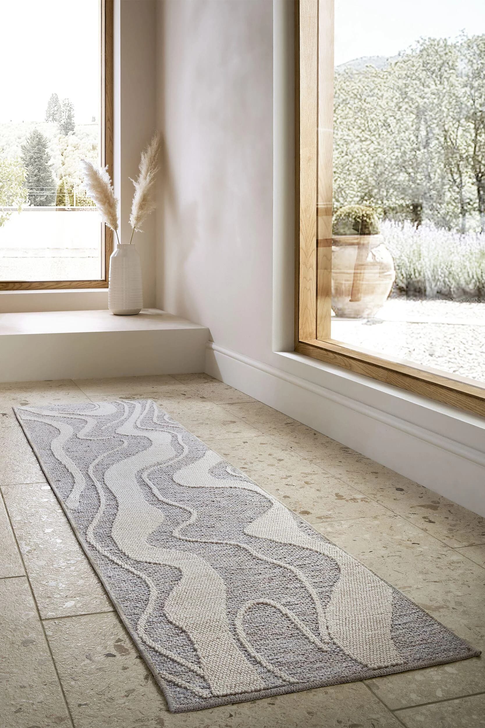 Flair Rugs Teppich Calder Grau Handgetuftet Waschbar
