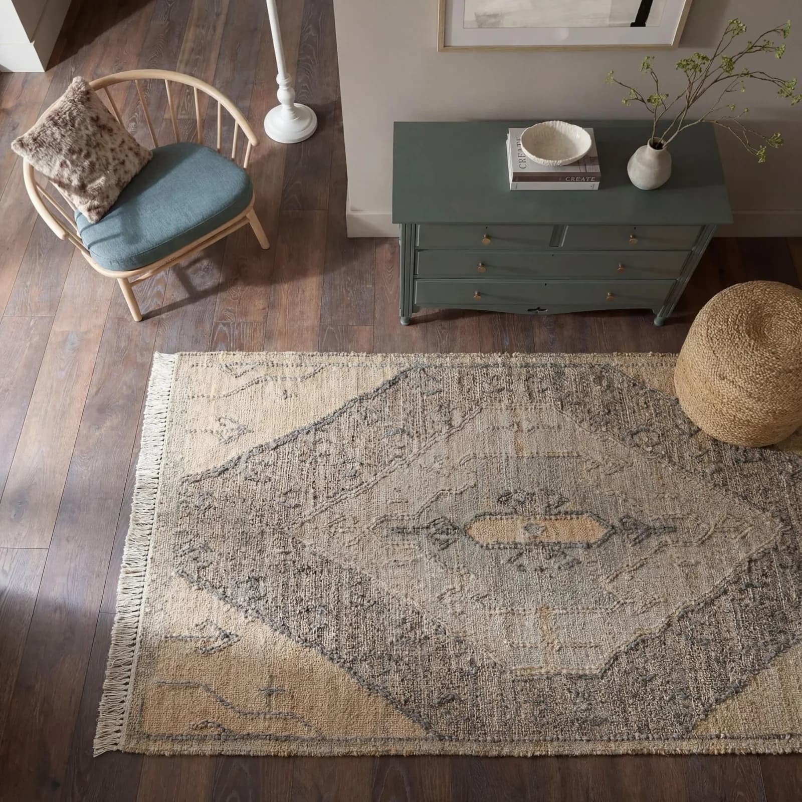 FLAIR RUGS TIERRA VINTAGE Teppich natürlich handgewebt