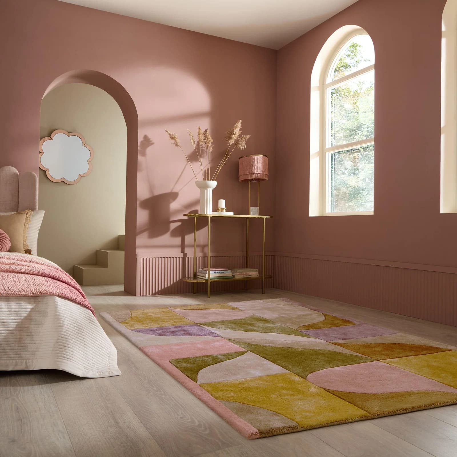FLAIR RUGS ILLUMINATE Viskose-Teppich Bunt Abstrakt