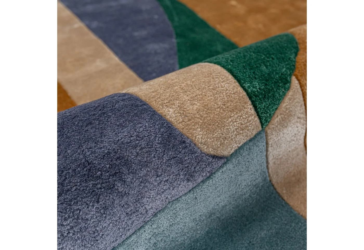 FLAIR RUGS Designteppich Polaris Viskose Bunt Modernes Colour-Blocking-Muster - Bild 5