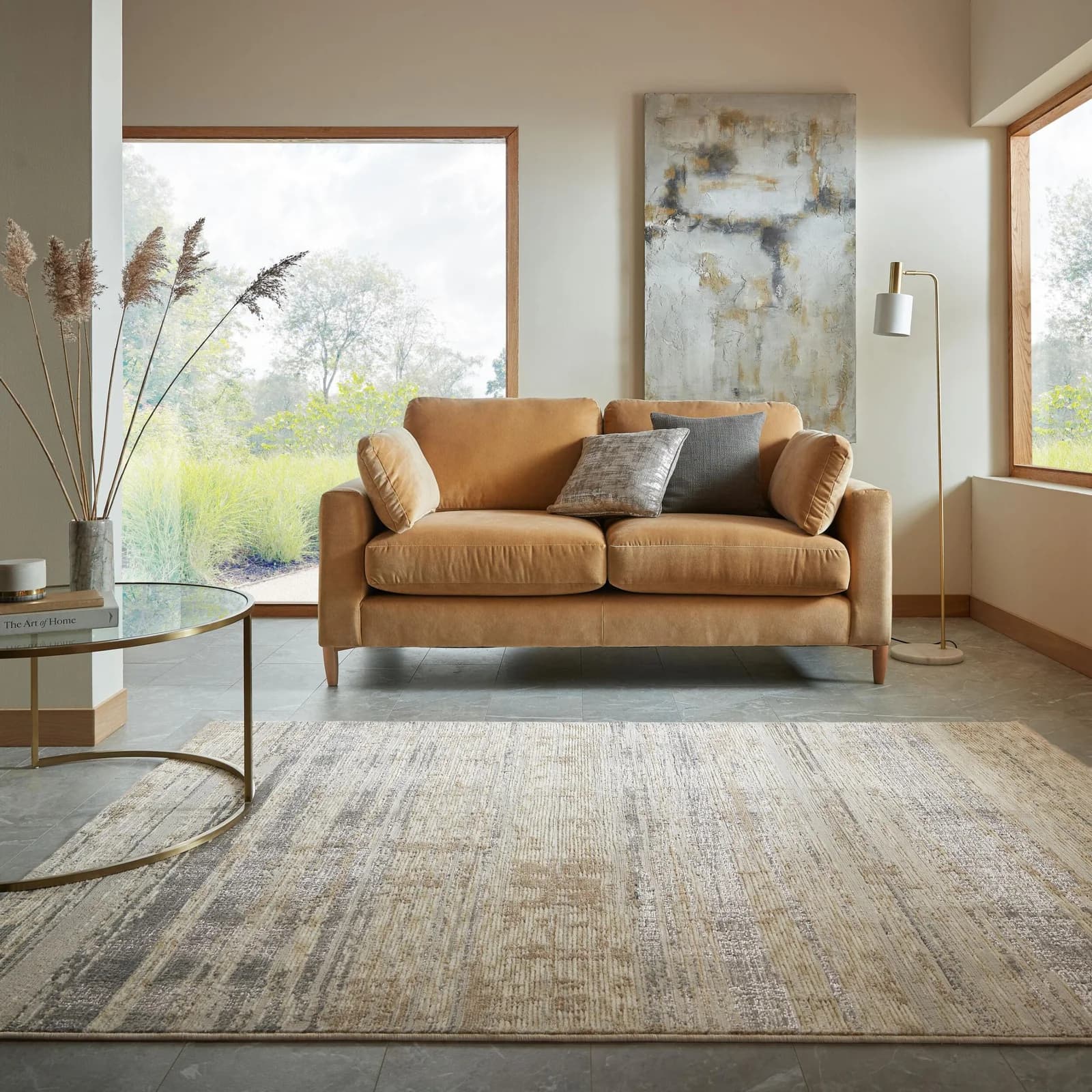 FLAIR RUGS Marea Designteppich Abstrakt Beige