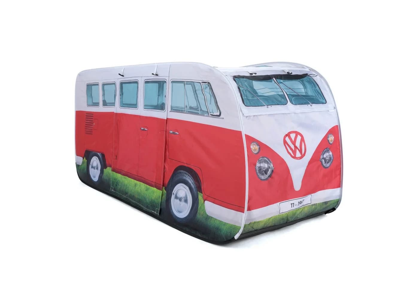 VW Collection by BRISA Spielzelt T1 Bulli Pop-Up Zelt Rot/Weiß - Bild 2