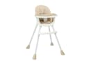 LALAHO Kinderstuhl 2-in-1 Beige Höhenverstellbar mit Tablett Bild 1