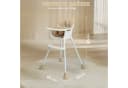 LALAHO Kinderstuhl 2-in-1 Beige Höhenverstellbar mit Tablett Bild 4