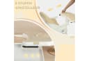 LALAHO Kinderstuhl 2-in-1 Beige Höhenverstellbar mit Tablett Bild 5