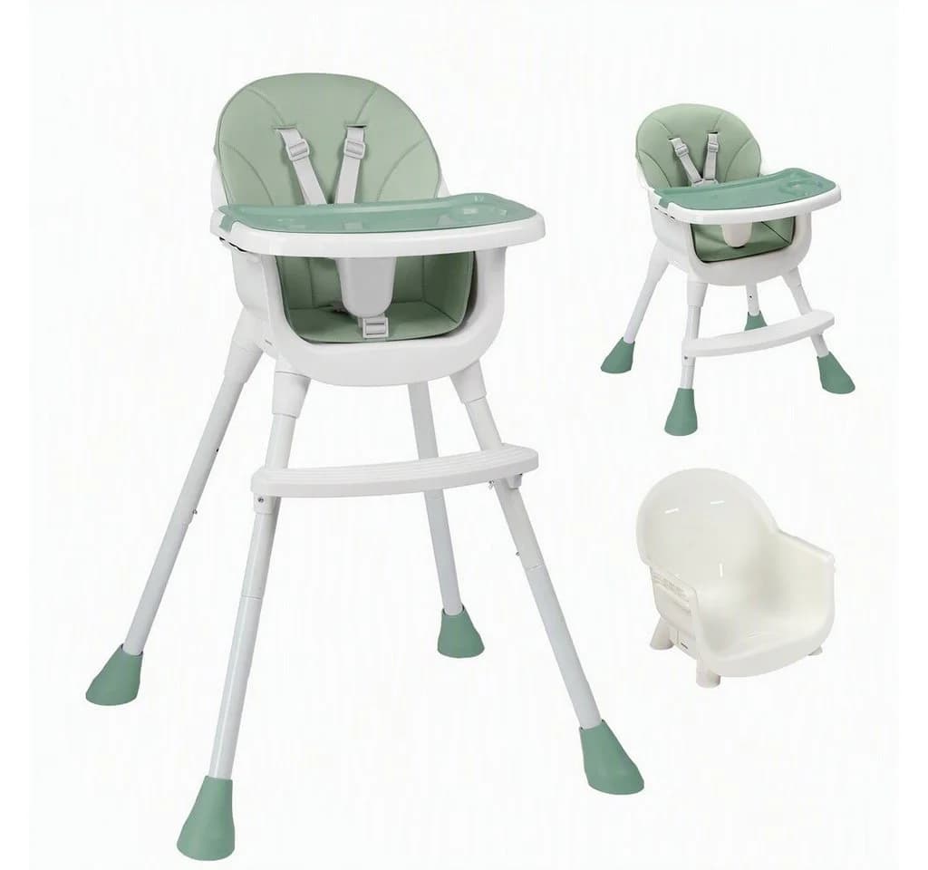 LALAHO Kinderstuhl 2-in-1 Babyhochstuhl Grün - Bild 2