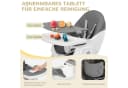 LALAHO Kinderstuhl 2-in-1 Klappbar Beige Grau Bild 3