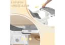 LALAHO Kinderstuhl 2-in-1 Klappbar Beige Grau Bild 5