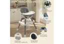 LALAHO Kinderklappstuhl 7-in-1 Grau PVC Bild 1