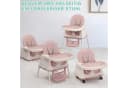 LALAHO Kinderstuhl 4-in-1 Rosa Höhenverstellbar Mitwachsstuhl Bild 5