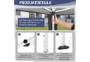 LEADZM Faltpavillon 3x3m Grau mit Moskitonetz & UV-Schutz Bild 3