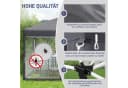 LEADZM Faltpavillon 3x3m Grau mit Moskitonetz & UV-Schutz Bild 4