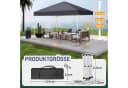 LEADZM Faltpavillon 3x3m Grau mit Moskitonetz & UV-Schutz Bild 5
