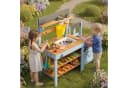 LALAHO Outdoor-Spielküche Matschküche Gartenküche mit Spüle und Pflanzkasten Bild 1