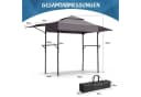 LALAHO Grillpavillon mit Doppeldach und Seitenregalen Bild 4