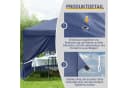 LALAHO Faltpavillon 3x3 m Gartenpavillon mit Seitenteilen Bild 5