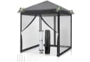 LALAHO Faltpavillon Partyzelt Pop Up Pavillon 2x2m mit 4 Netzvorhängen, UV-Schutz, Gartenpavillon höhenverstellbar, mit Tragetasche Bild 2