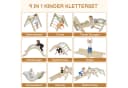 LALAHO Klettergerüst 5-in-1 Kletterdreieck & Kletterbogen & Leiter & Rutsche Bild 5