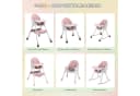 LALAHO Kinderstuhl 3-in-1 Rosa Klappbarer Hochstuhl Bild 4