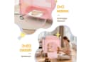 LALAHO Baby-Reisebett Rosa Faltbar mit Matratze & Wickeltisch Bild 4
