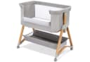 LALAHO Baby-Reisebett 5-in-1 Beistellbett grau mit Matratze & Wiege-Modus Bild 1