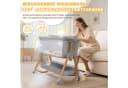 LALAHO Baby-Reisebett 5-in-1 Beistellbett grau mit Matratze & Wiege-Modus Bild 4