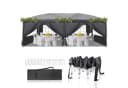 LALAHO Faltpavillon 3x6m Outdoor Pavillon mit 6 Seitenteilen Wasserdicht UV-Schutz Bild 2