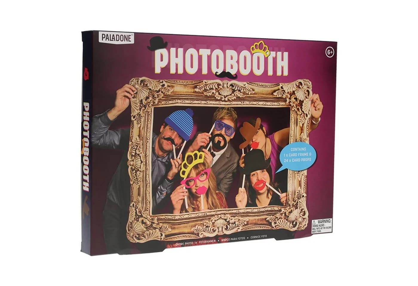 Paladone Photo Booth Bilderrahmen Gold mit 24 Accessoires - Bild 5