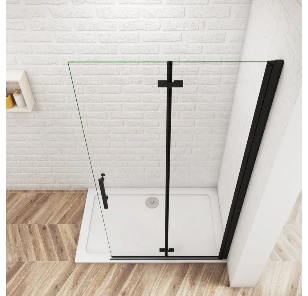 Duschparadies Dusch-Falttür Schwarz Easyclean Sicherheitsglas - Bild 5
