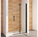 Duschparadies Dusch-Falttür Schwarz 195cm Easyclean Sicherheitsglas Bild 2