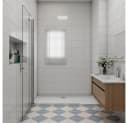 Duschparadies Dusch-Falttür 195cm Easyclean Glas Modern Bild 3