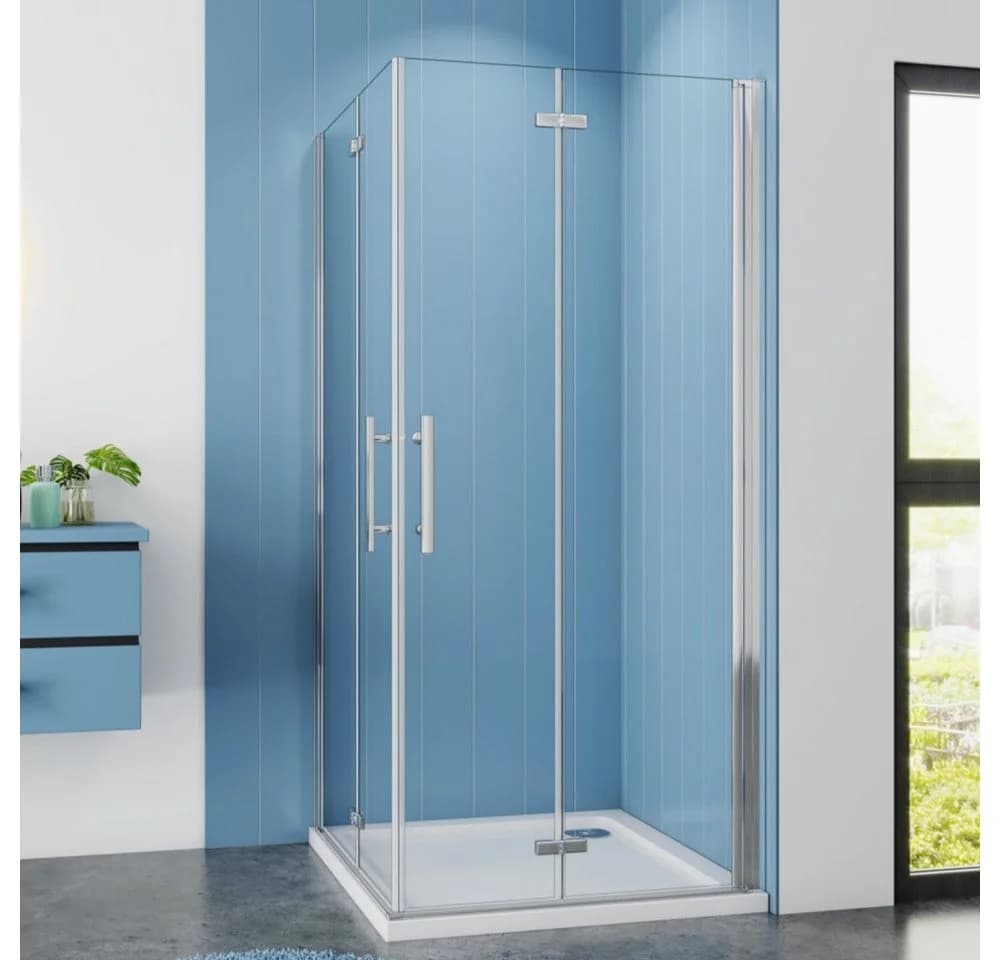 Duschparadies Dusch-Falttür 185cm Easyclean Sicherheitsglas Chrom - Bild 2
