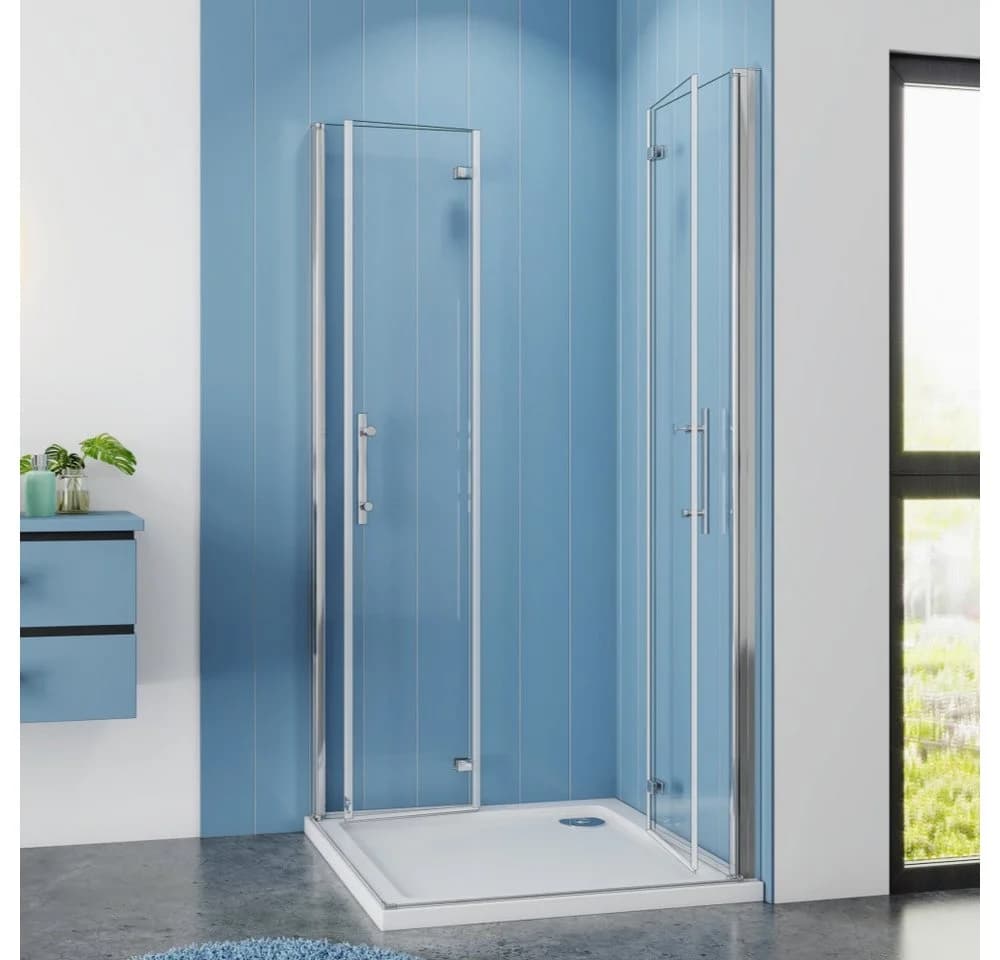 Duschparadies Dusch-Falttür 185cm Easyclean Sicherheitsglas Chrom - Bild 4