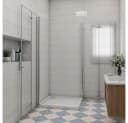 Duschparadies Dusch-Falttür 195cm Easyclean Glas Silber Bild 3