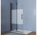 Duschparadies Dusch-Falttür Schwarz 195cm Easyclean Sicherheitsglas Bild 2